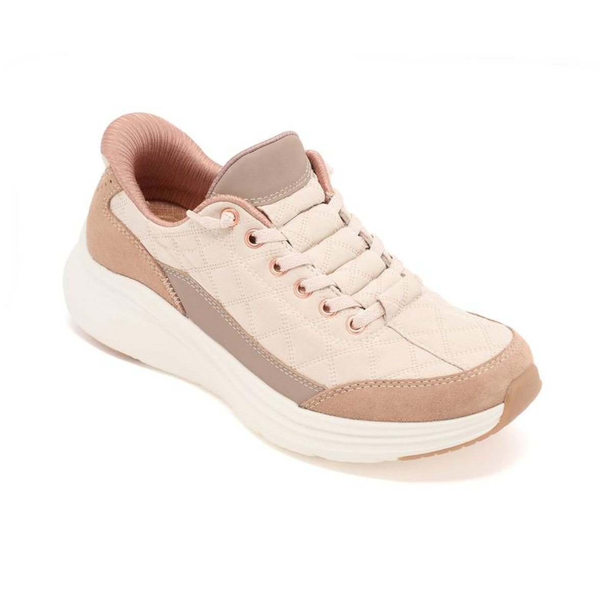 Women’s Comfy Quilted Platform Walking Sneakers