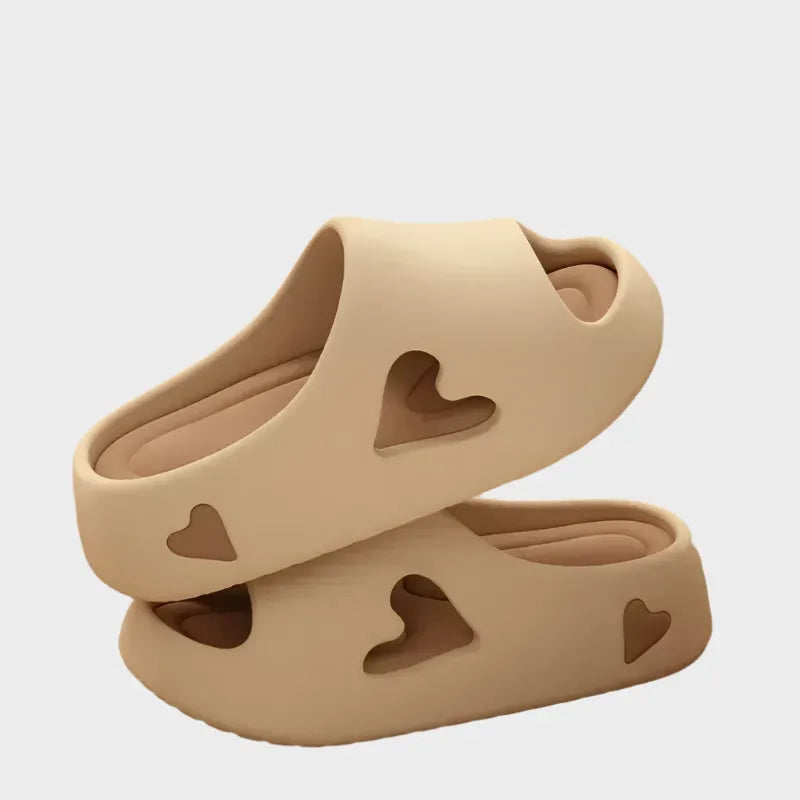 Flip Flops with Playful Heart Shape