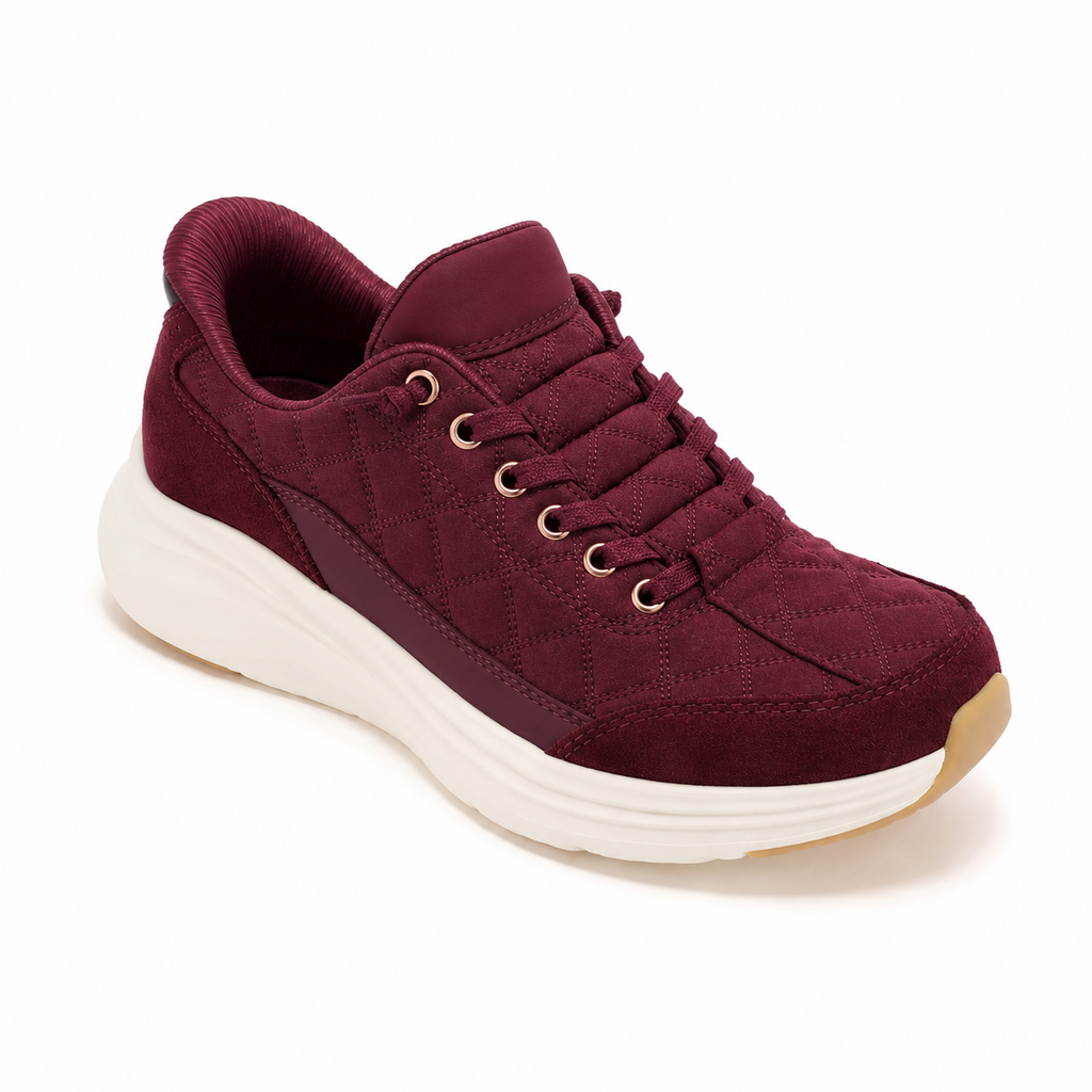 Women’s Comfy Quilted Platform Walking Sneakers