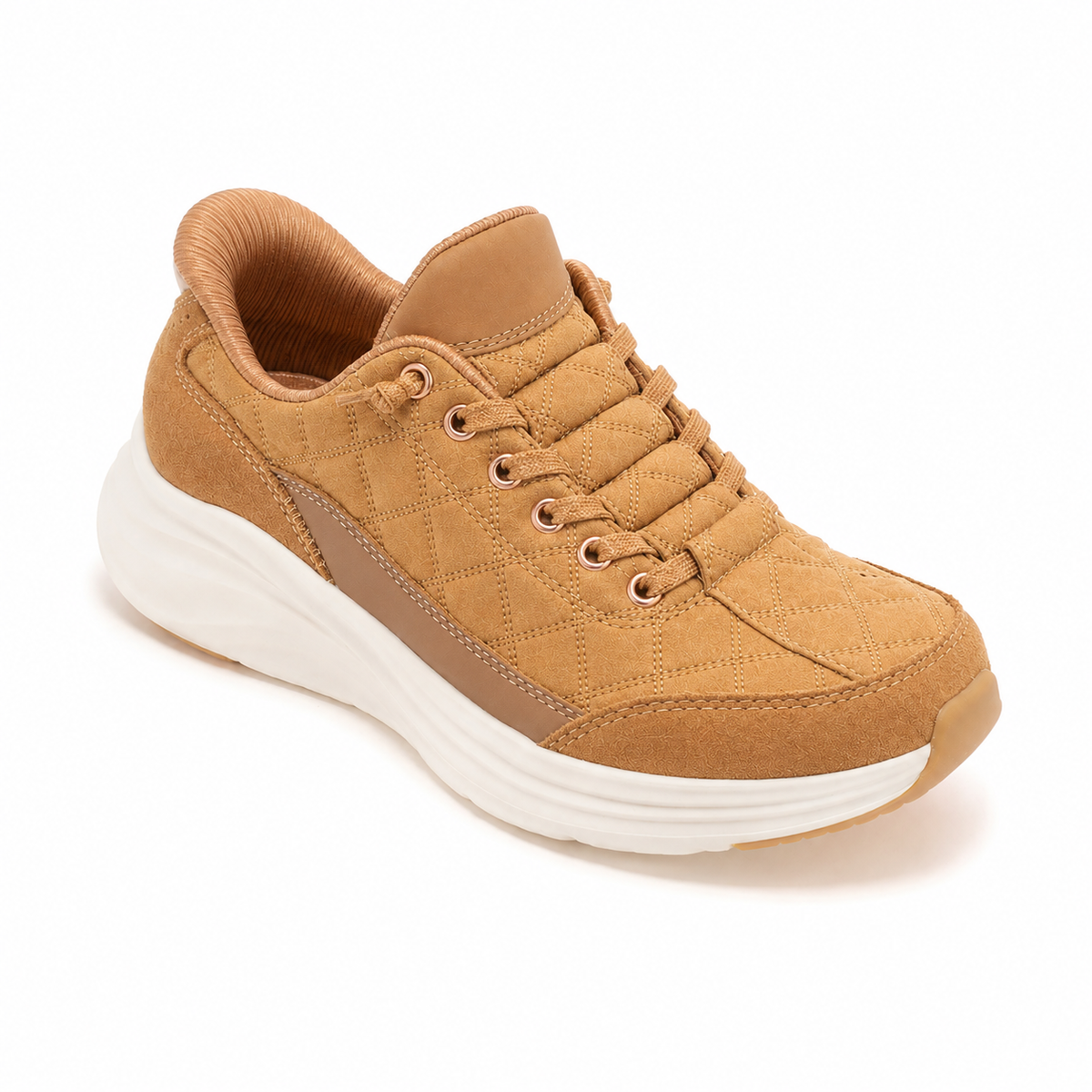 Women’s Comfy Quilted Platform Walking Sneakers